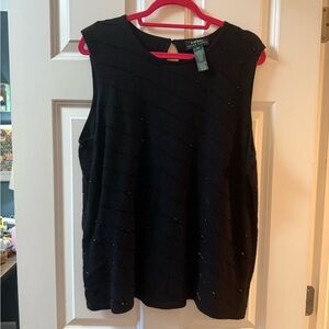 Ralph Lauren Elegant Black Tank Top